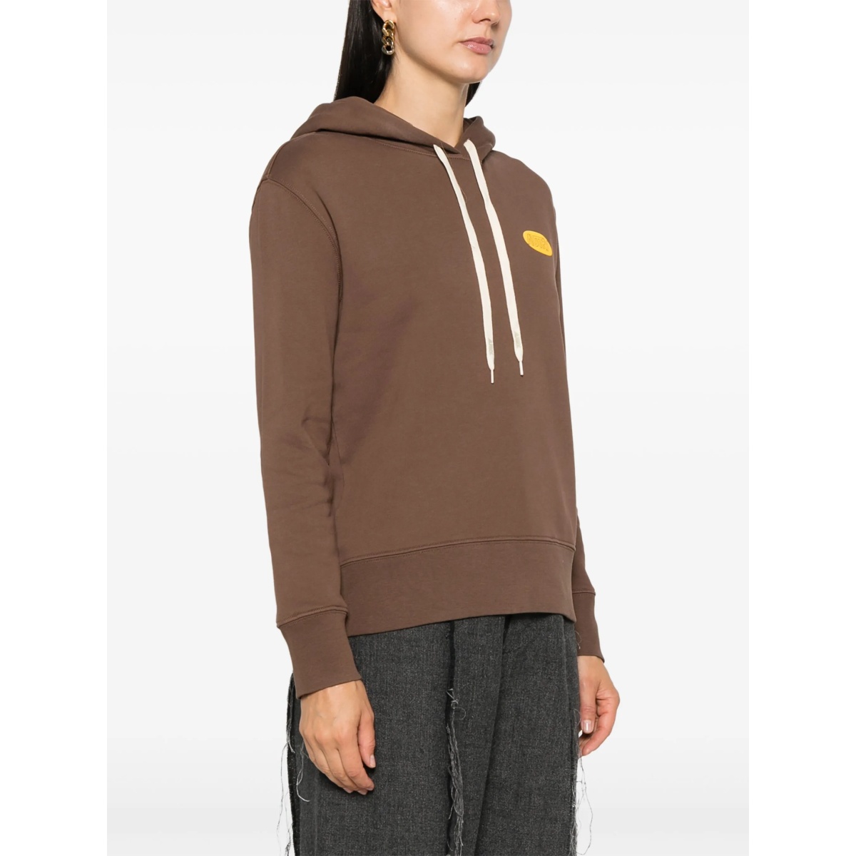 printed logo hoodie - Img 3