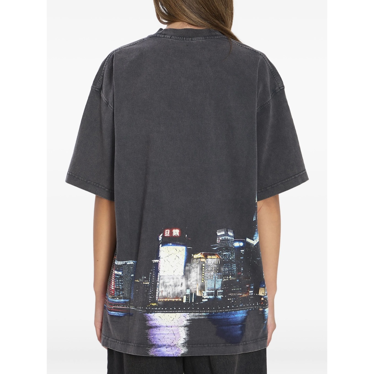 printed rhinestone-embellished T-shirt - Img 4