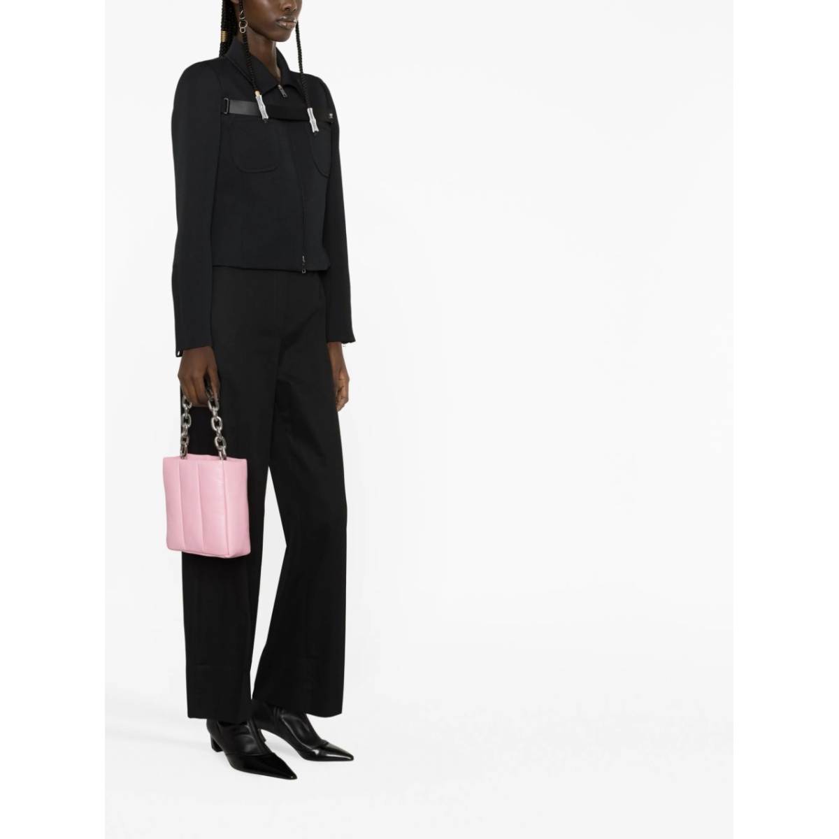 quilted leather tote bag - Img 2