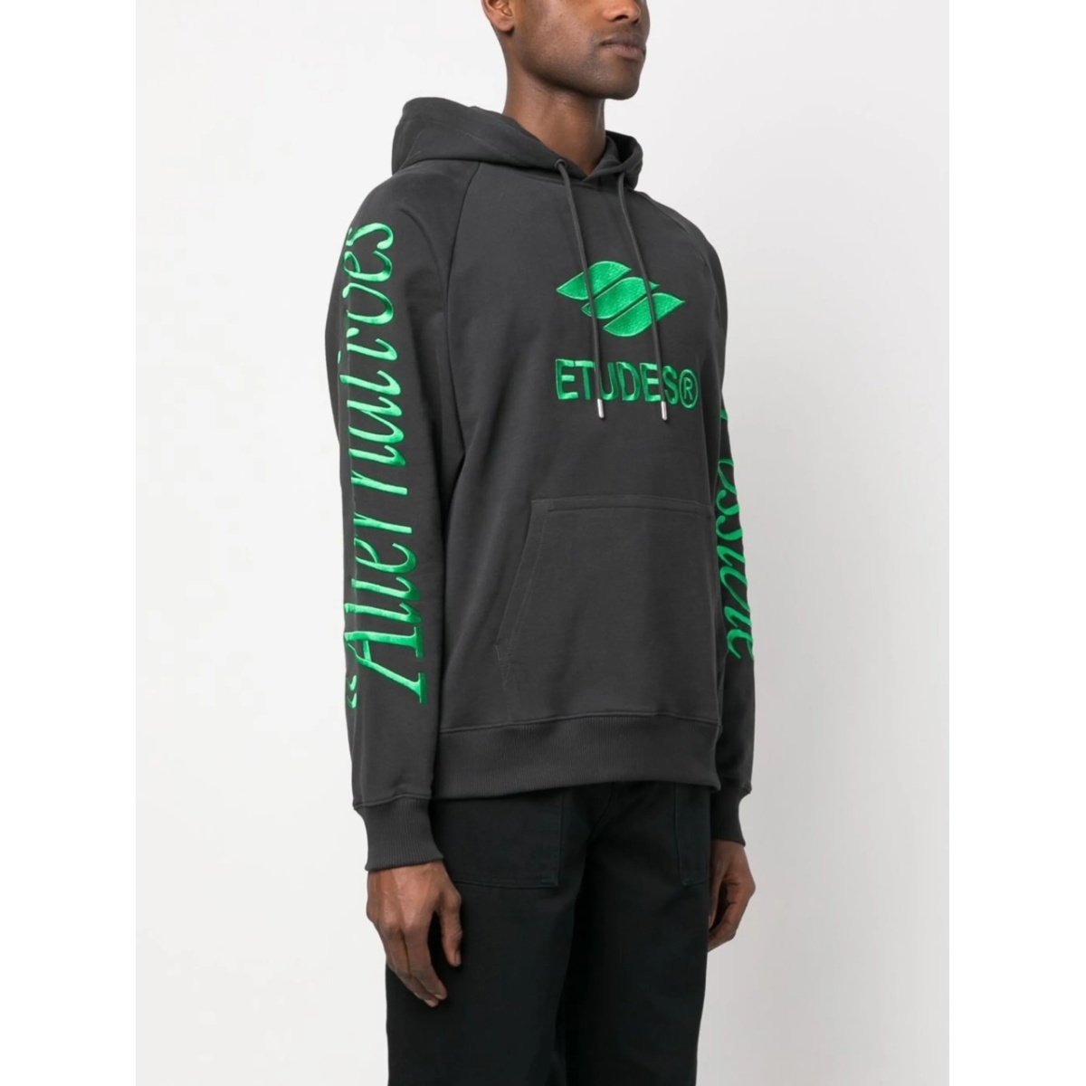 Racing Eco logo-embroidered hoodie - Img 3