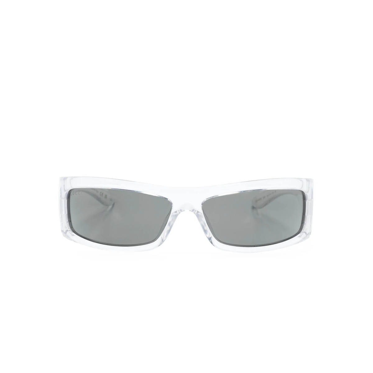 rectangular-frame tinted sunglasses