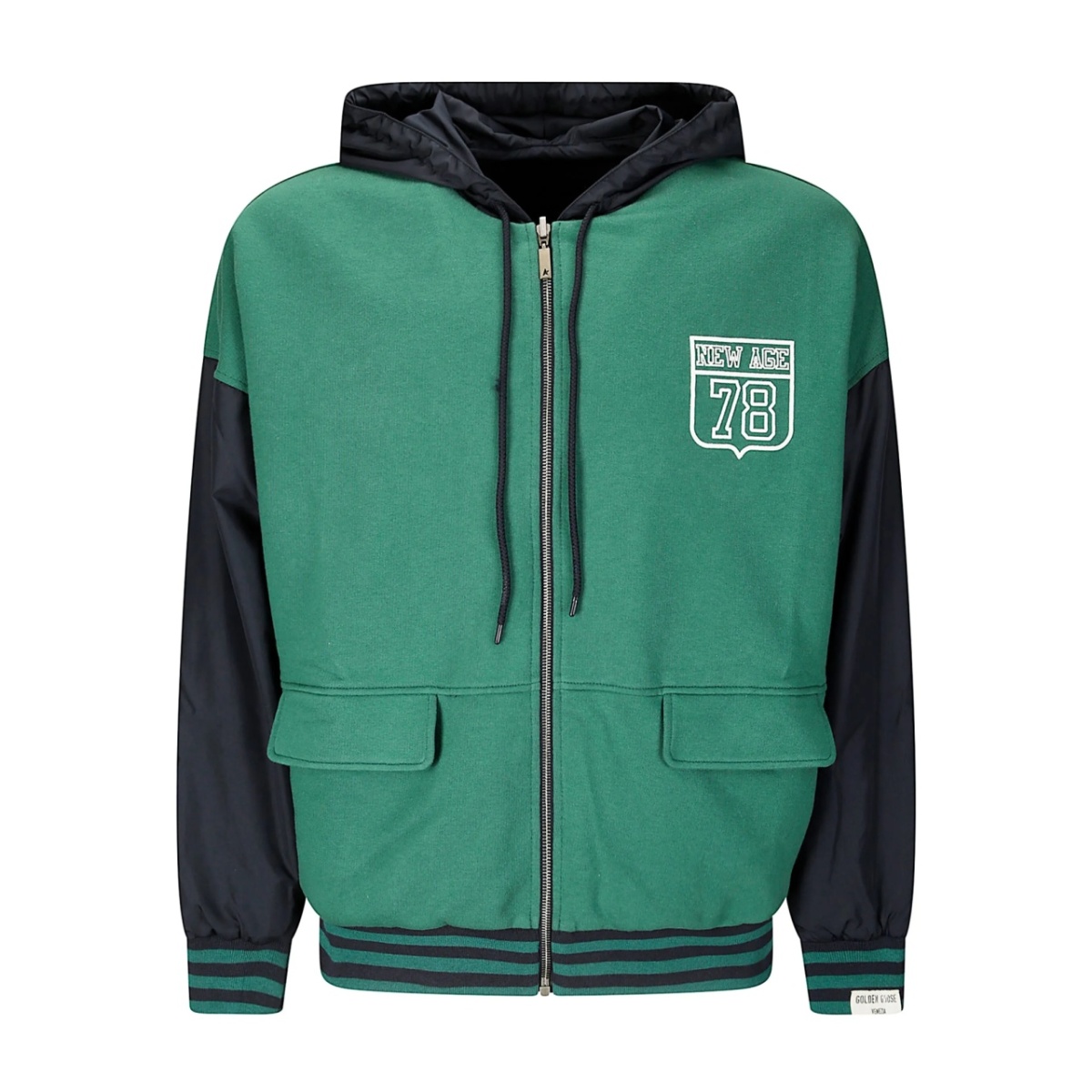 reversible zip-up hoodie