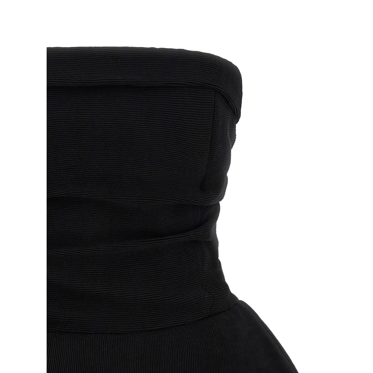 ribbed draped mini dress - Img 3