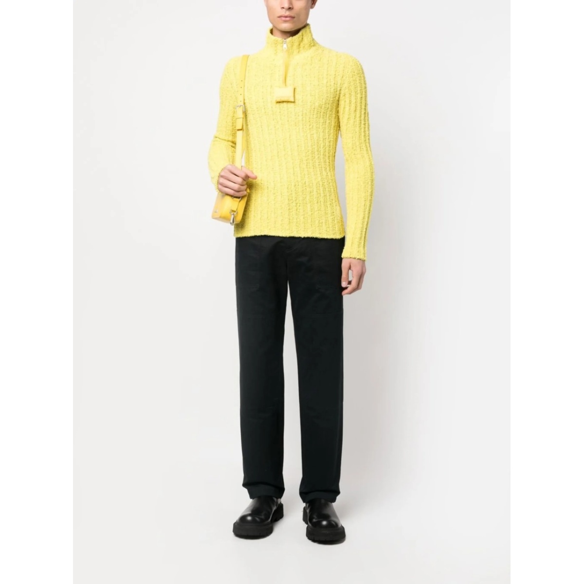 ribbed high neck jumper - Img 2