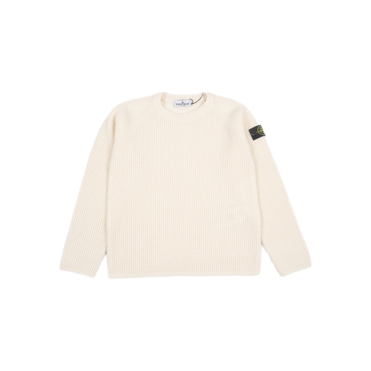 ribbed-knit Compass-patch jumper