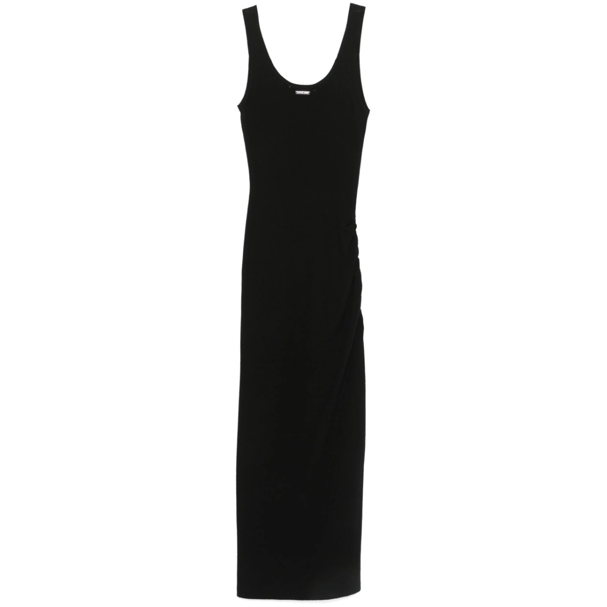 ribbed knit midi dress
