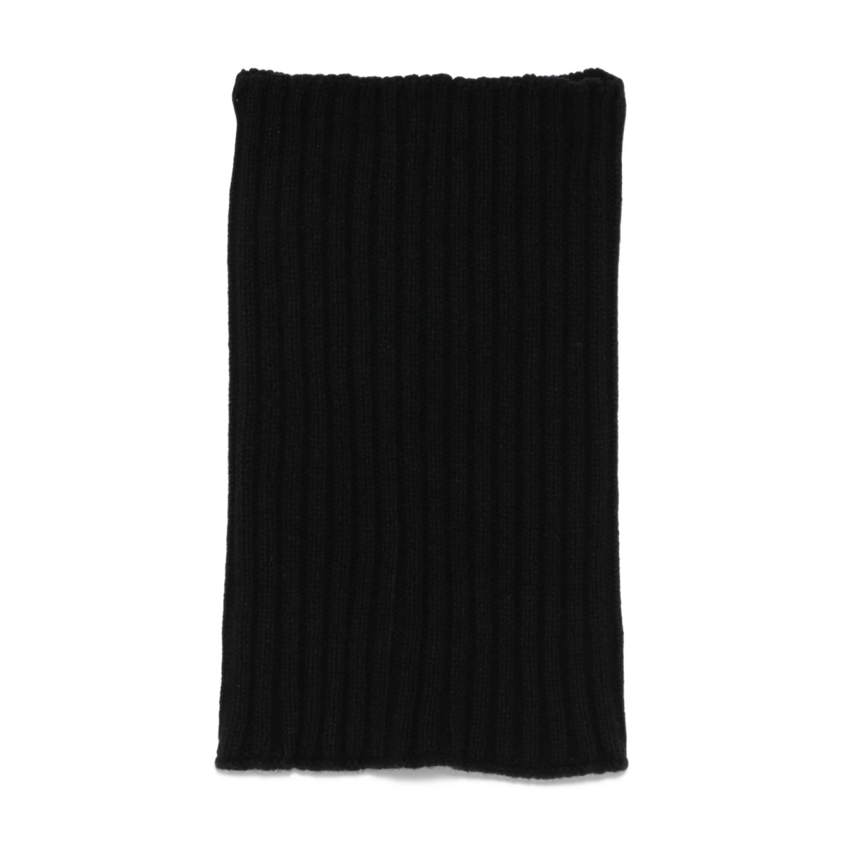 ribbed-knit rectangular scarf