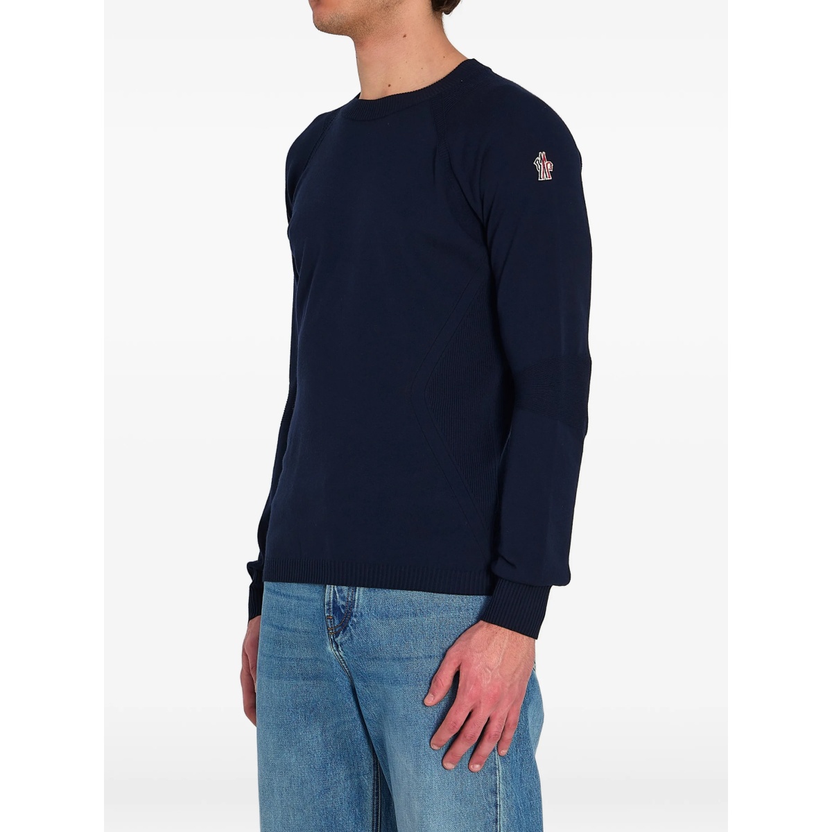 ribbed round-neck knit sweater - Img 2