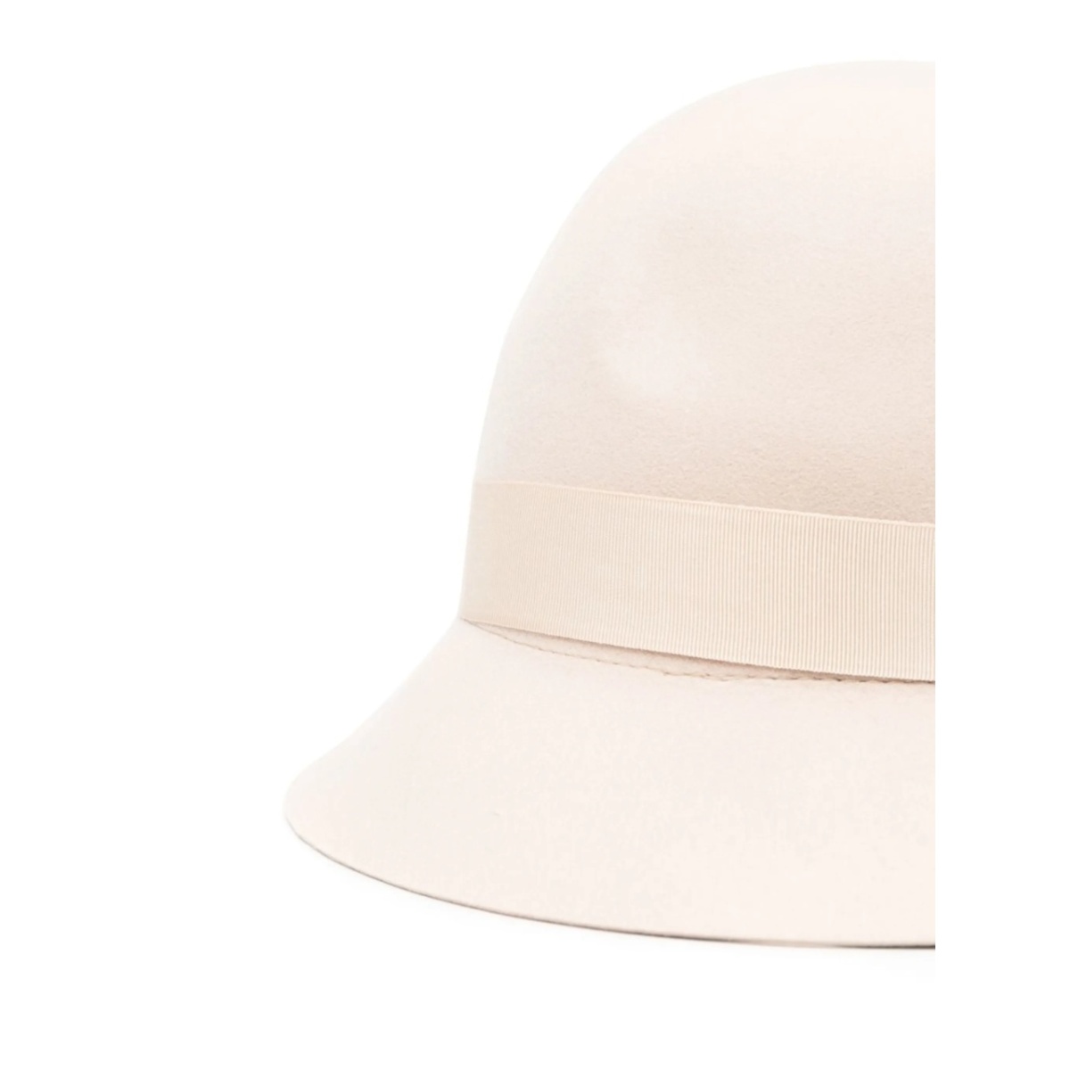 ribbon-trim felt sun hat - Img 2