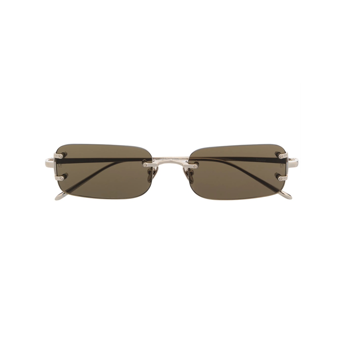 rimless rectangular-frame sunglasses
