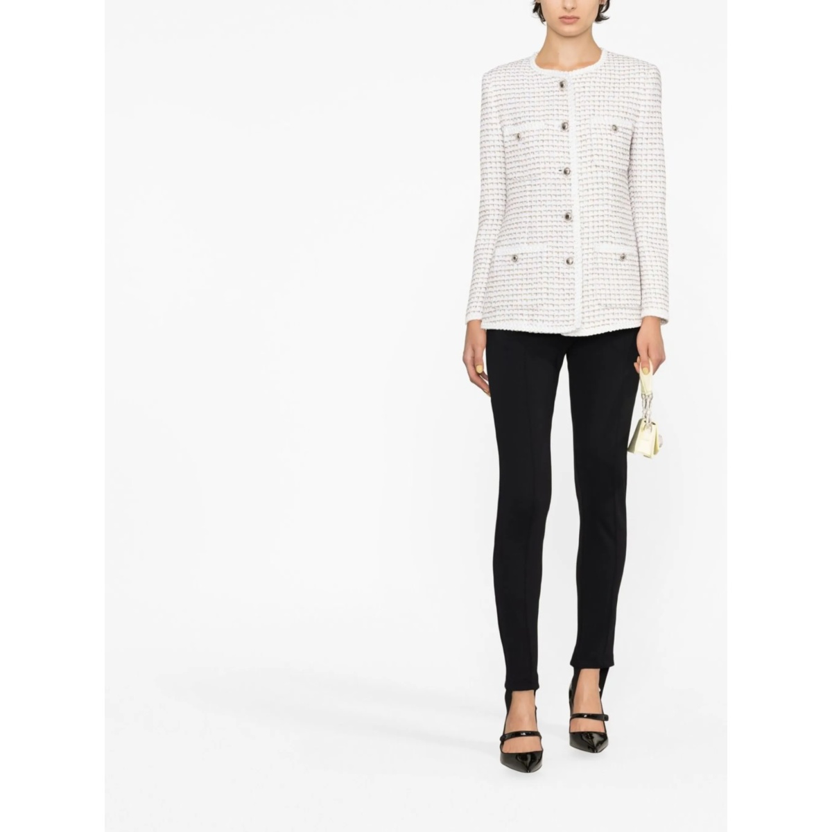 round-neck buttoned jacket - Img 2