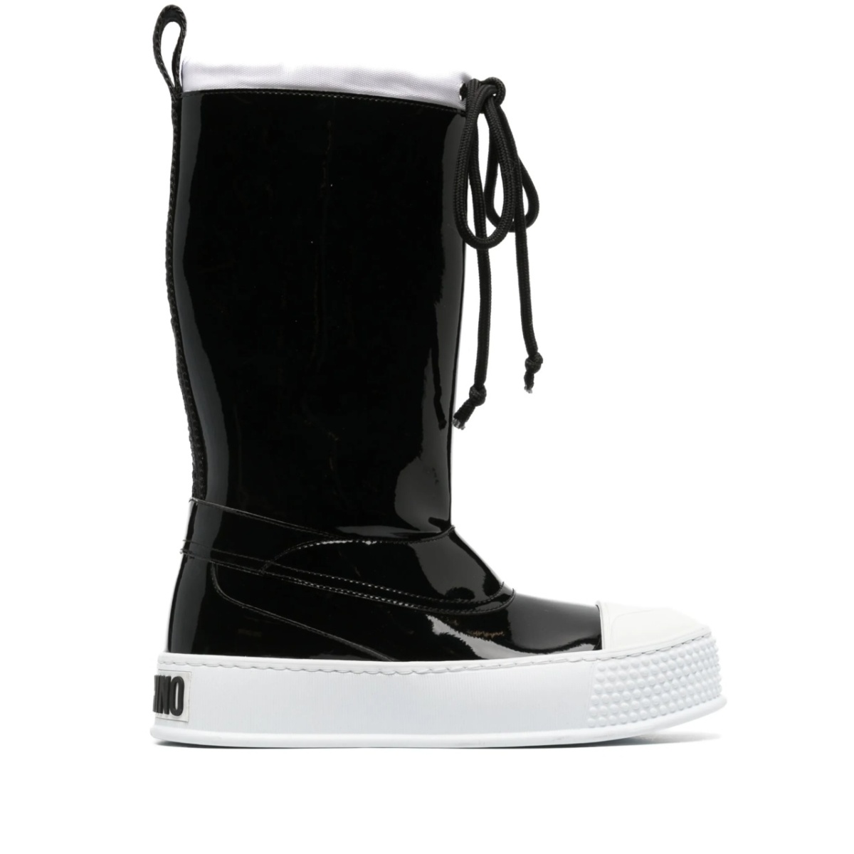 rubber-toecap platform boots