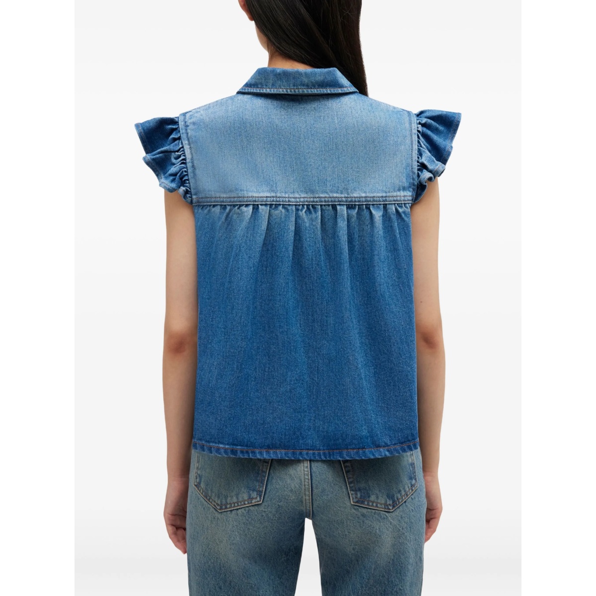 ruffled buttoned top - Img 4