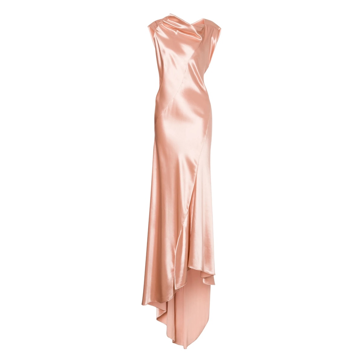 satin long dress