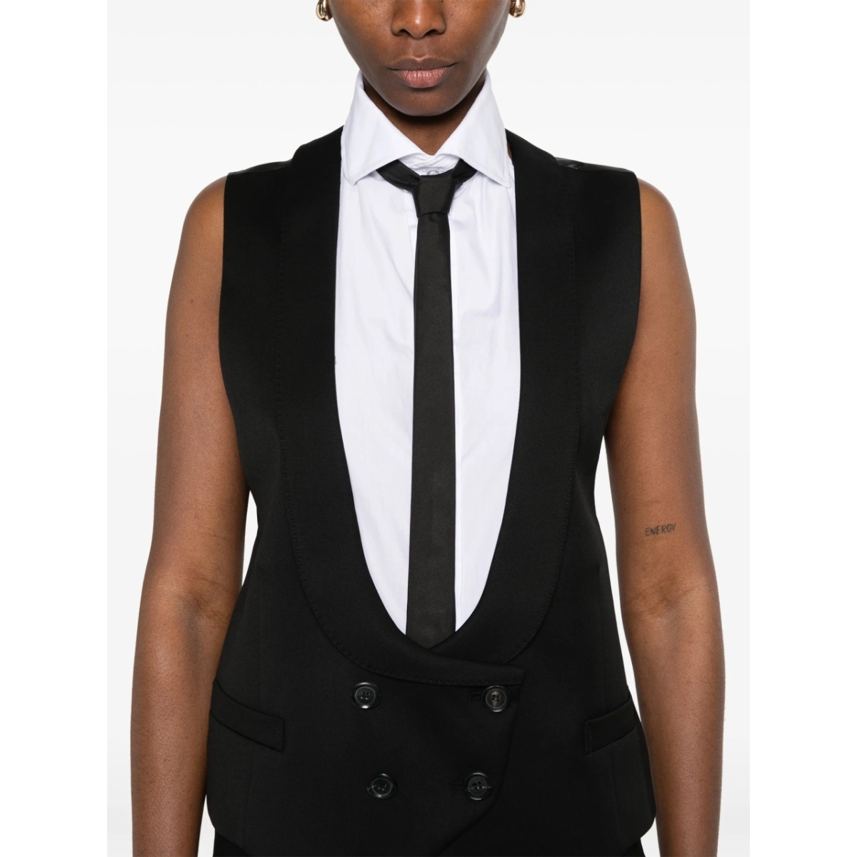 scoop-neck waistcoat - Img 5