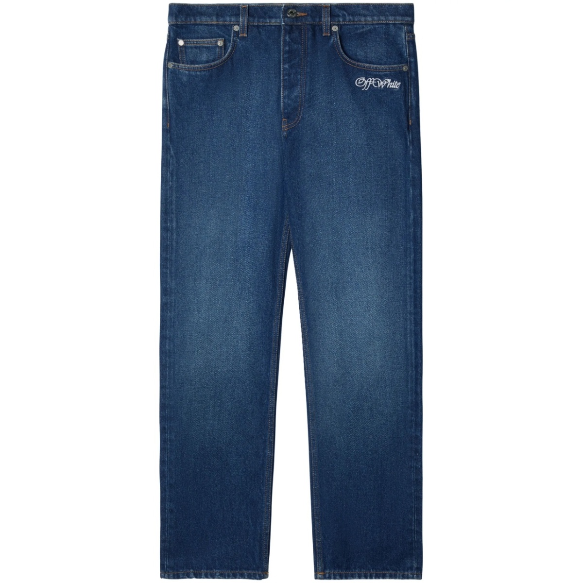 script tapered jeans