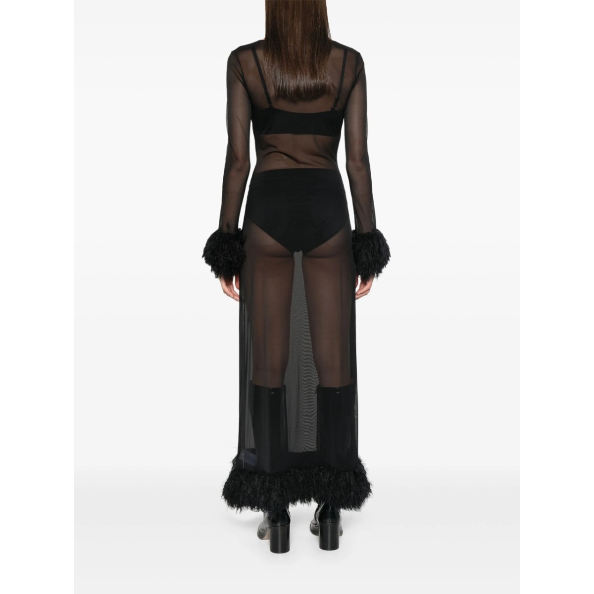 semi-sheer maxi dress - Img 4