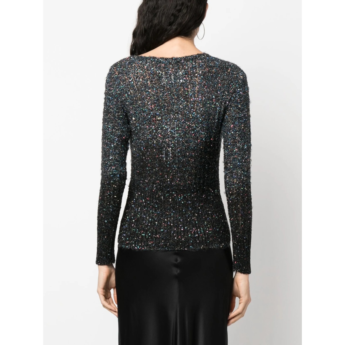 sequin-embellished knitted jumper - Img 4