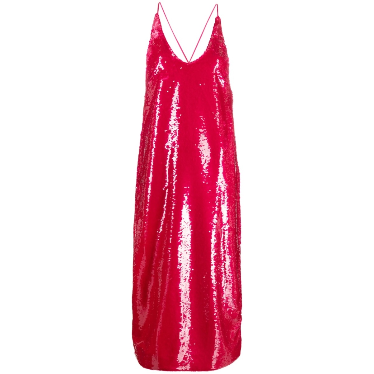 sequin-embellished midi dress