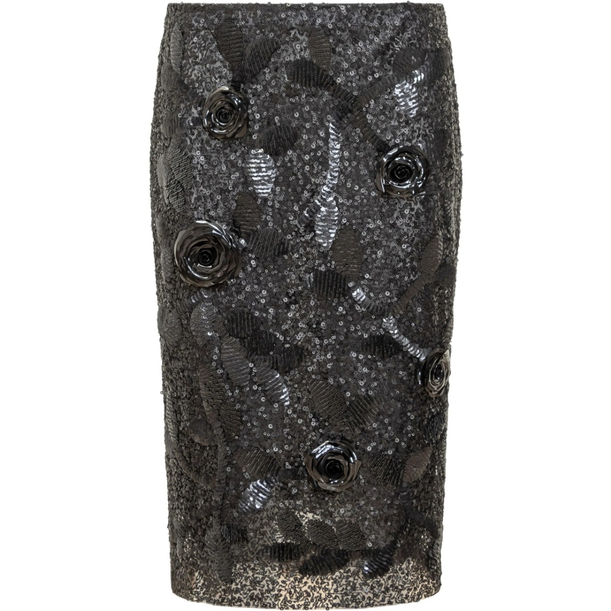 sequin-embellished midi skirt