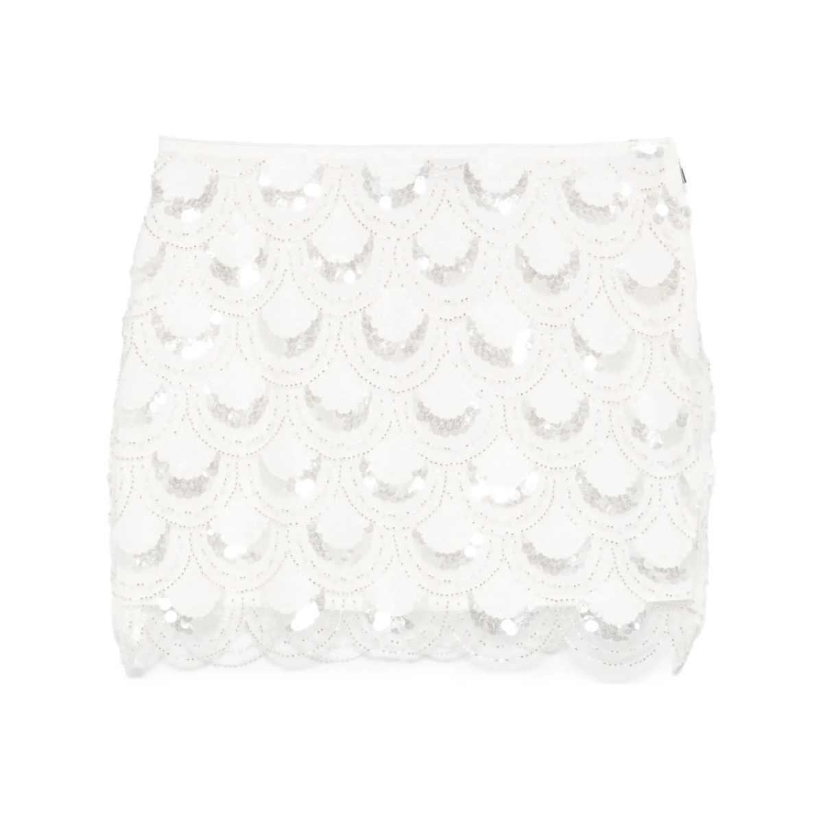 sequined mini skirt