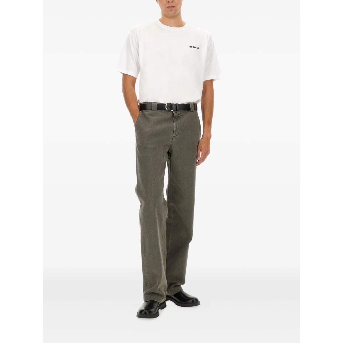 side-pocket cotton trousers - Img 2