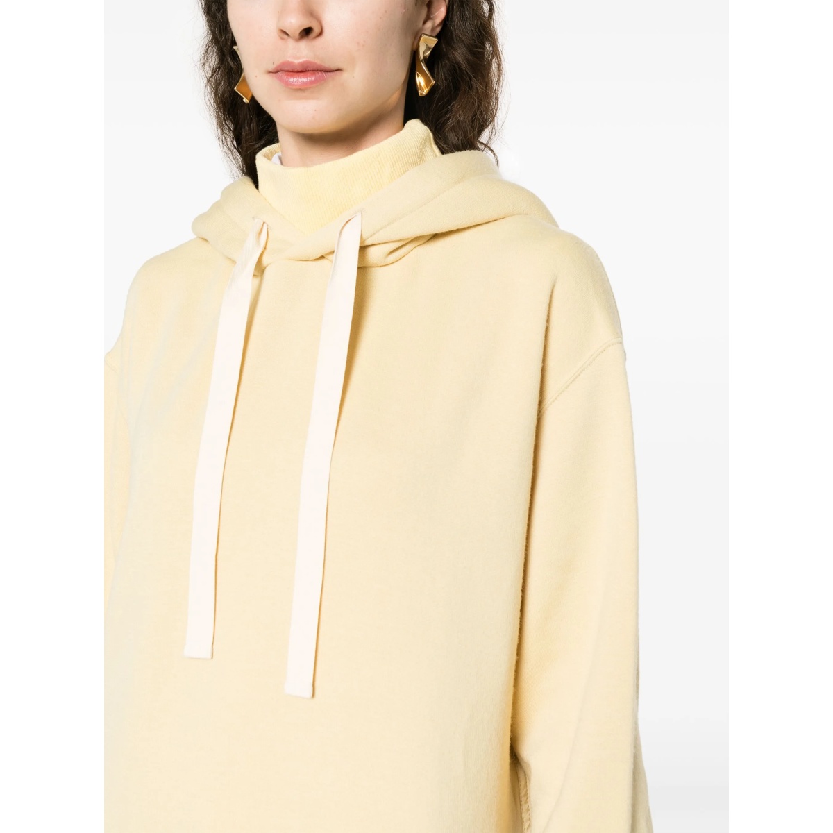 side-slits knitted hoodie - Img 5