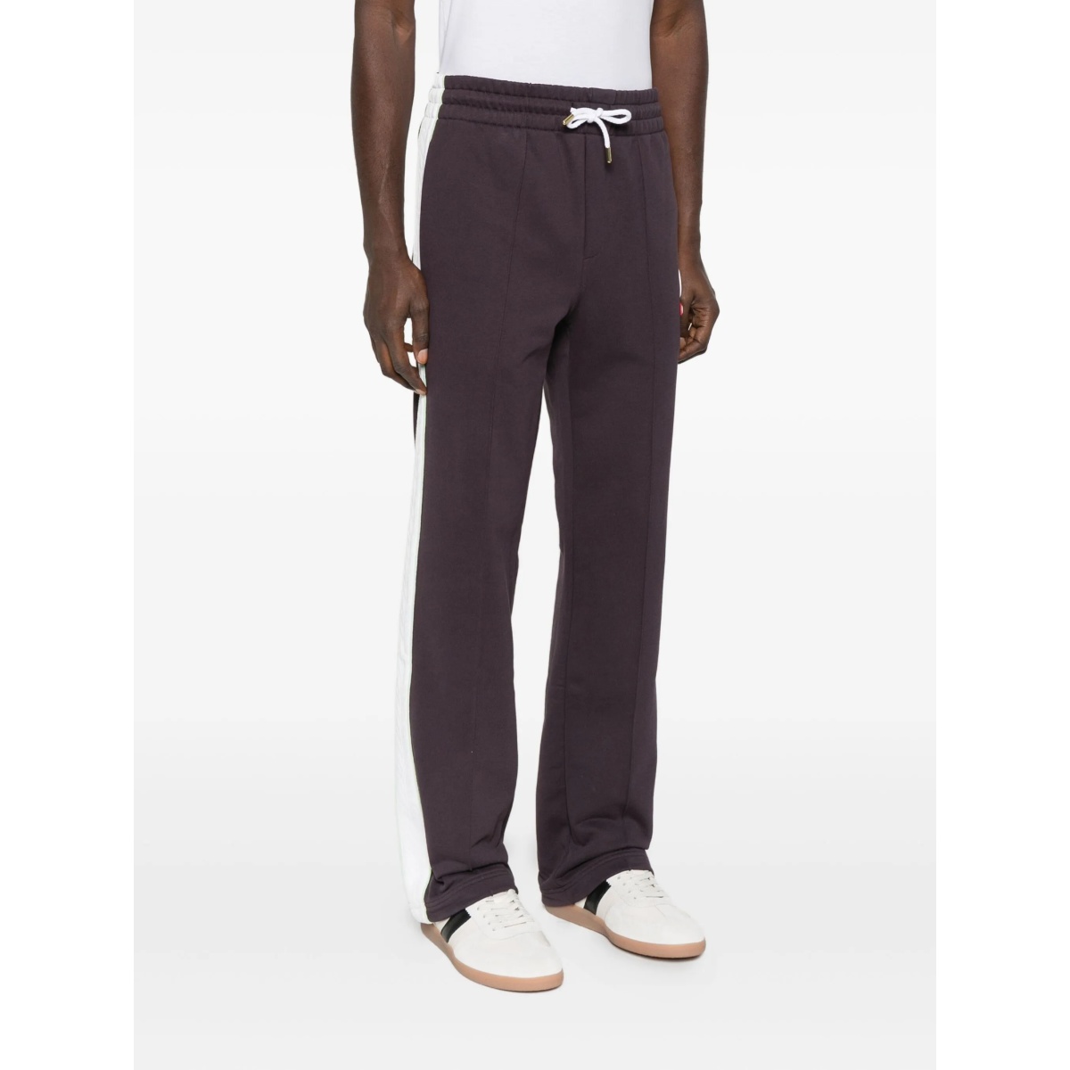 side-stripe cotton trousers - Img 3