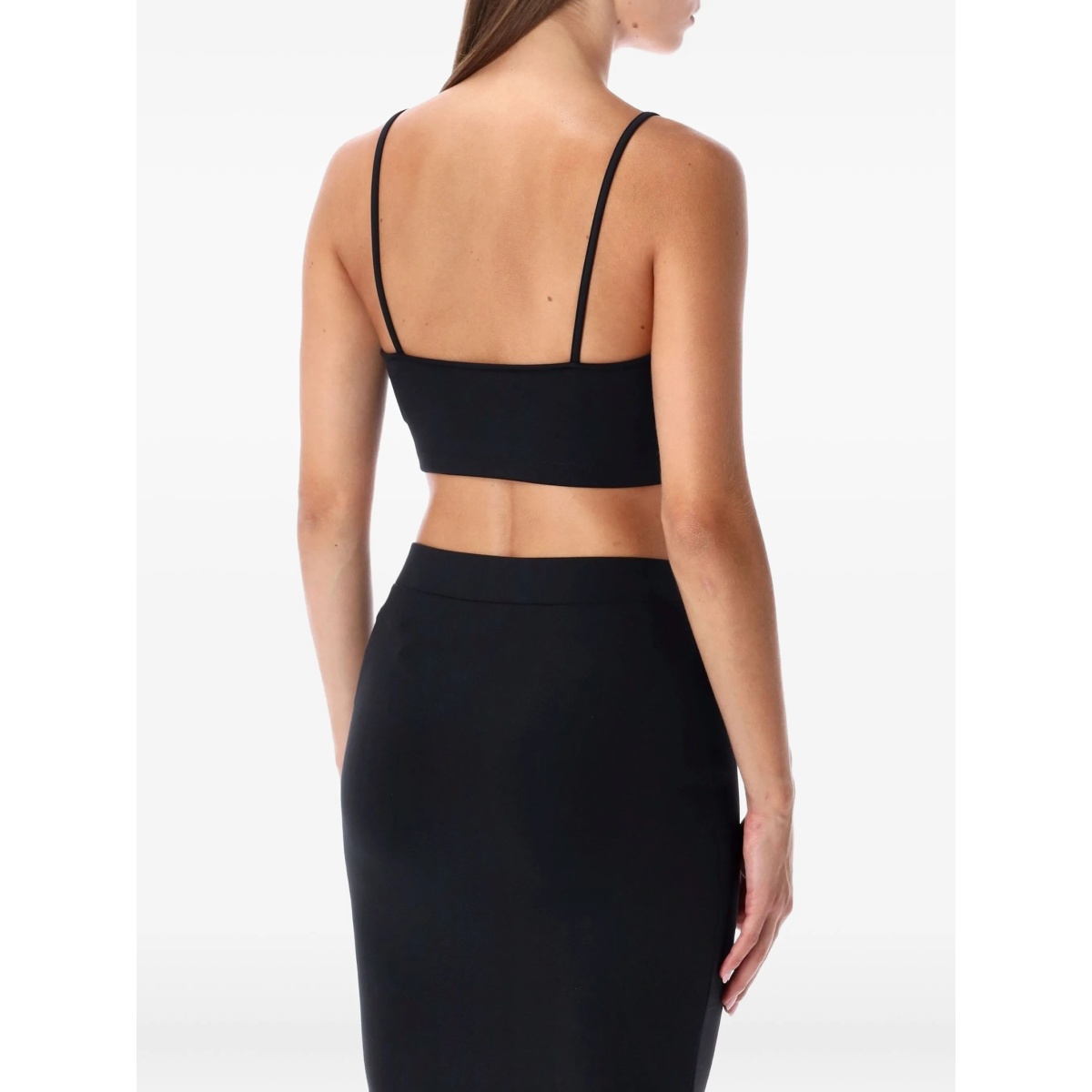 Sleek spaghetti-strap crop top - Img 2
