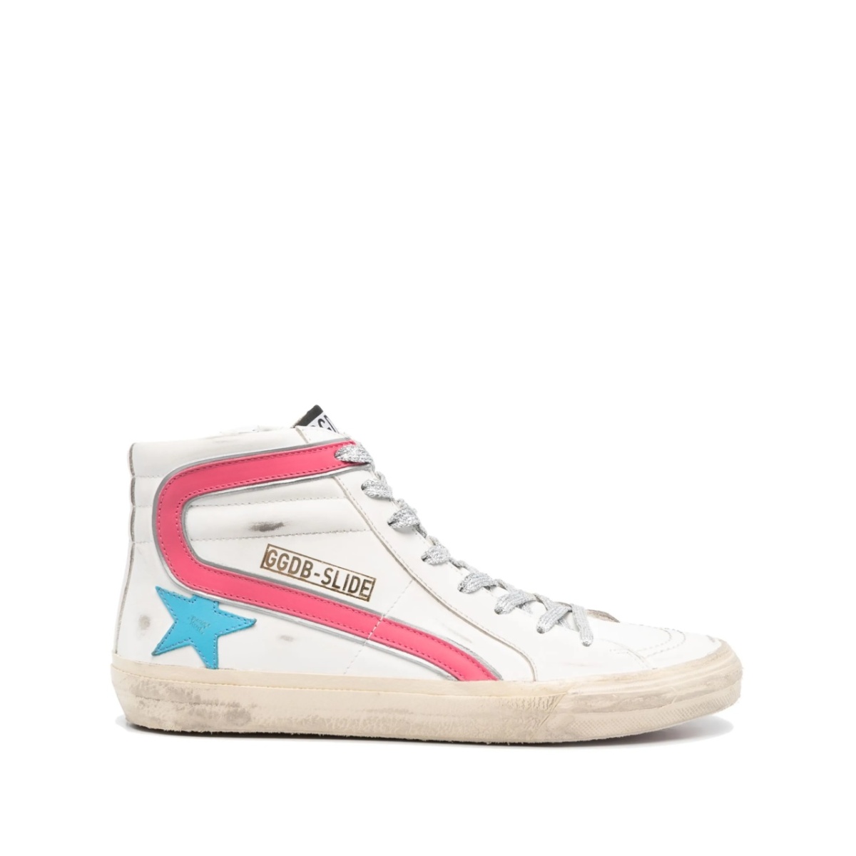 Slide high-top sneakers