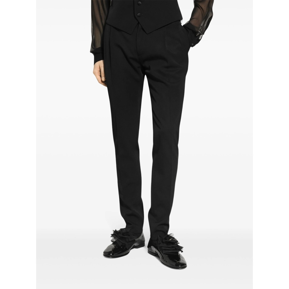 slim-fit tailored trousers - Img 5