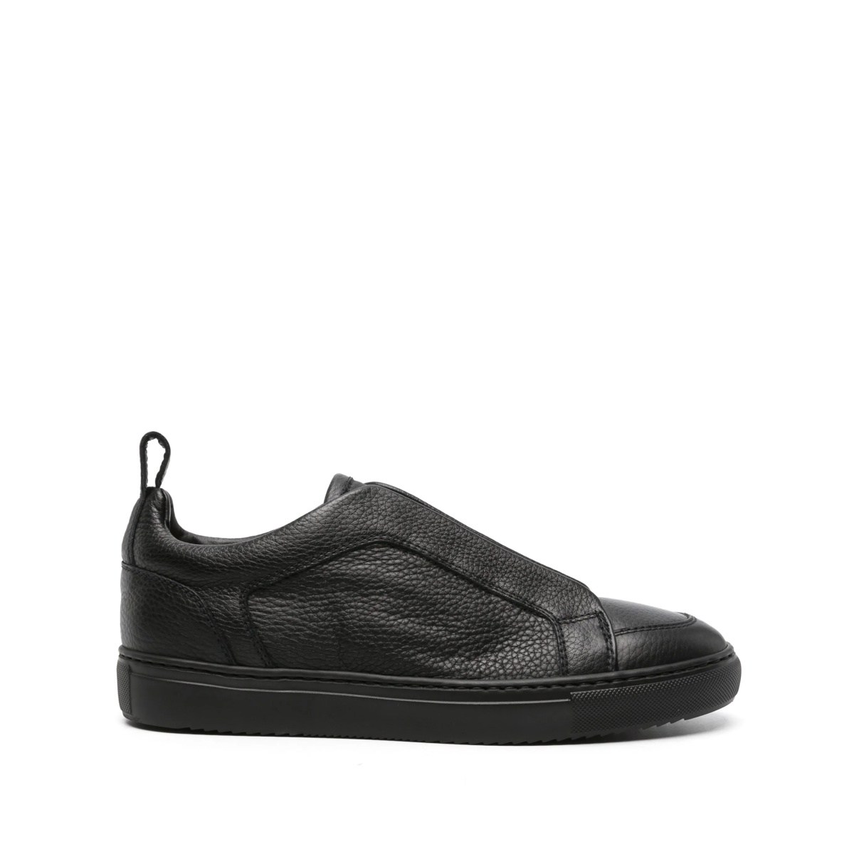 slip-on leather sneakers