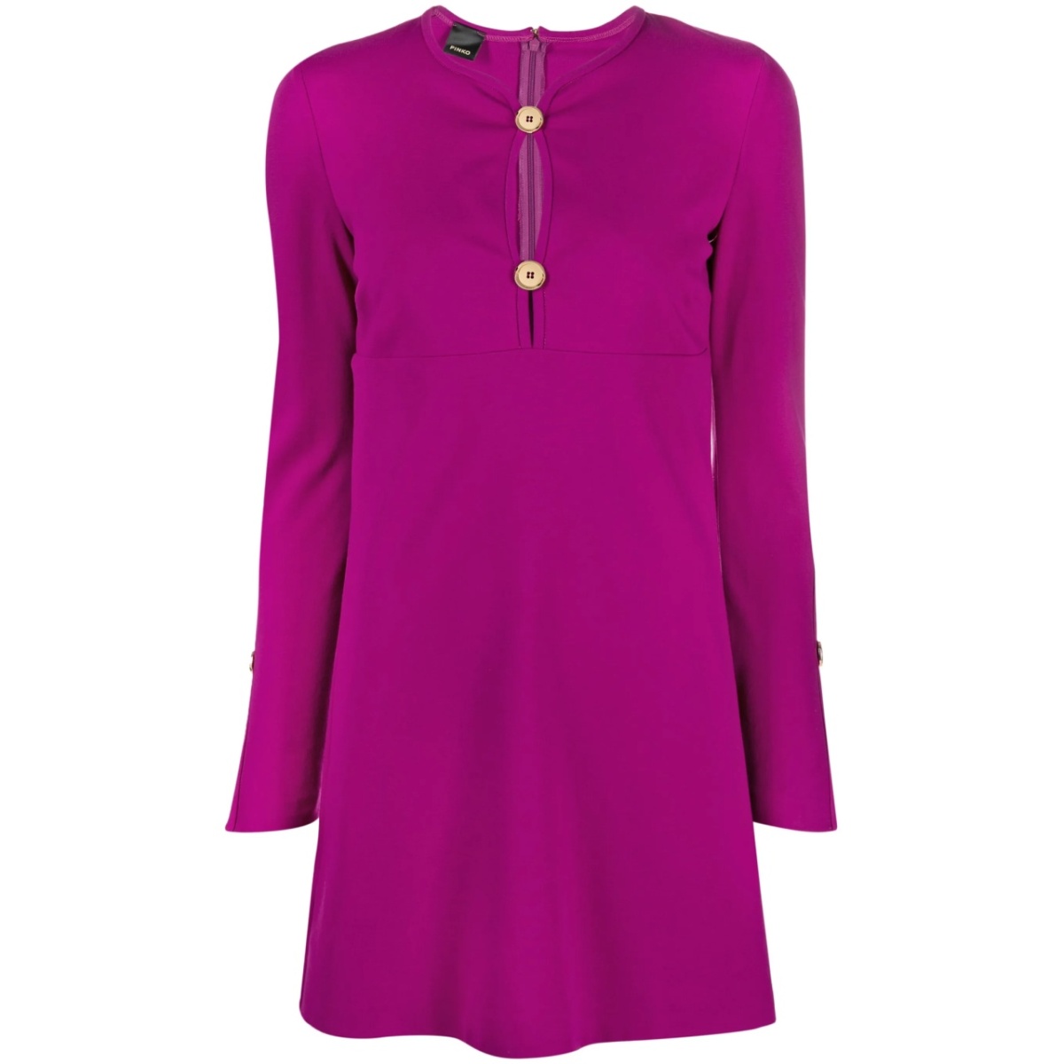 slit-sleeve minidress