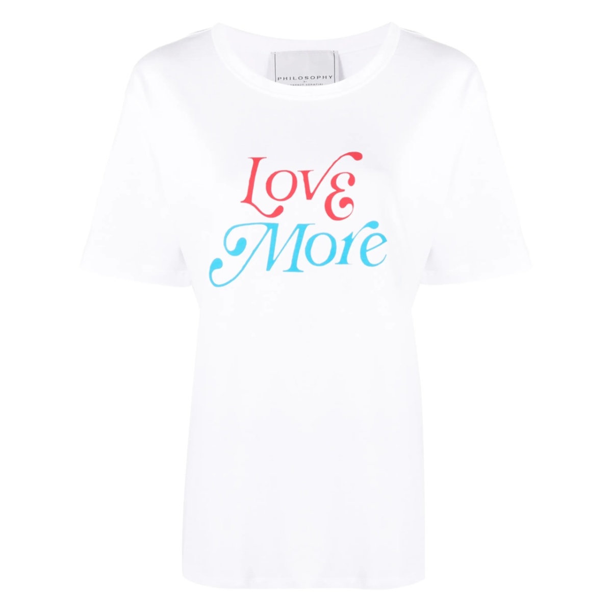 slogan-print short-sleeved t-shirt
