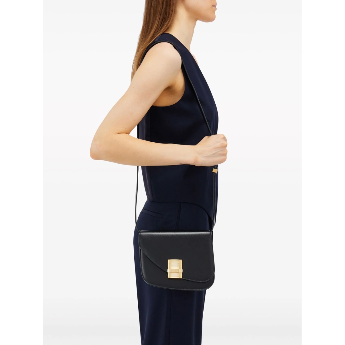 small Asymmetric leather crossbody bag - Img 2
