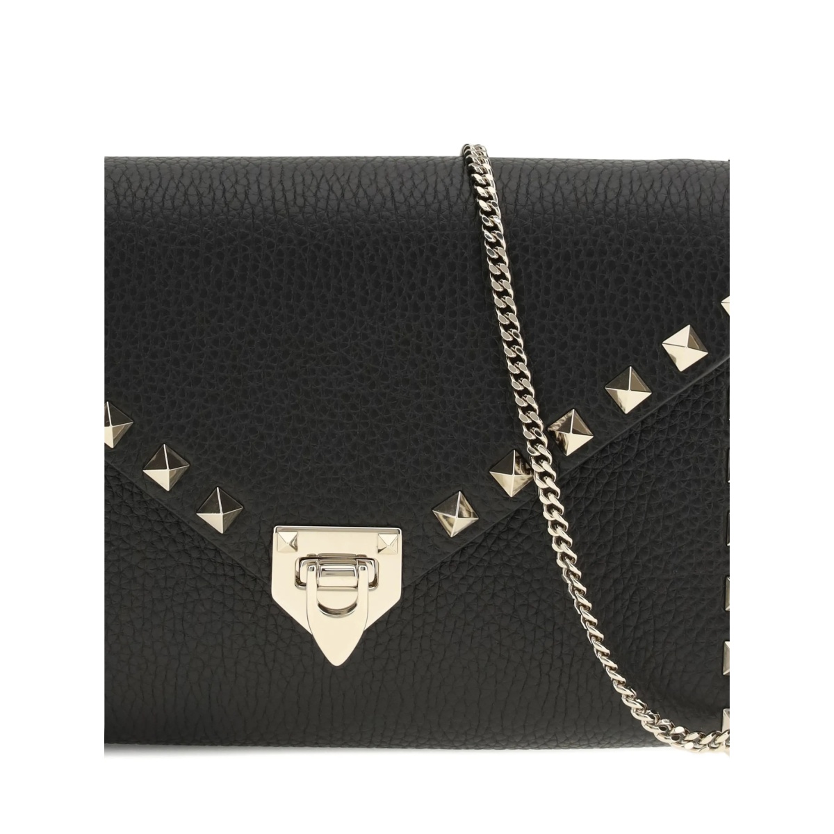 small Rockstud leather chain wallet - Img 4