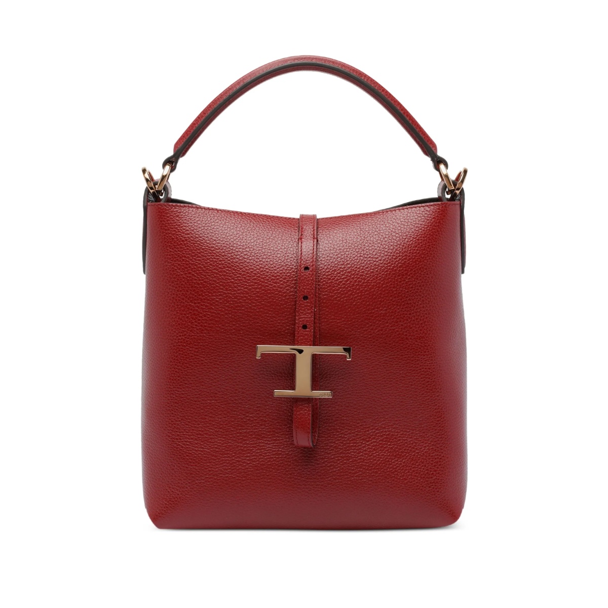 small t-buckle bucket bag