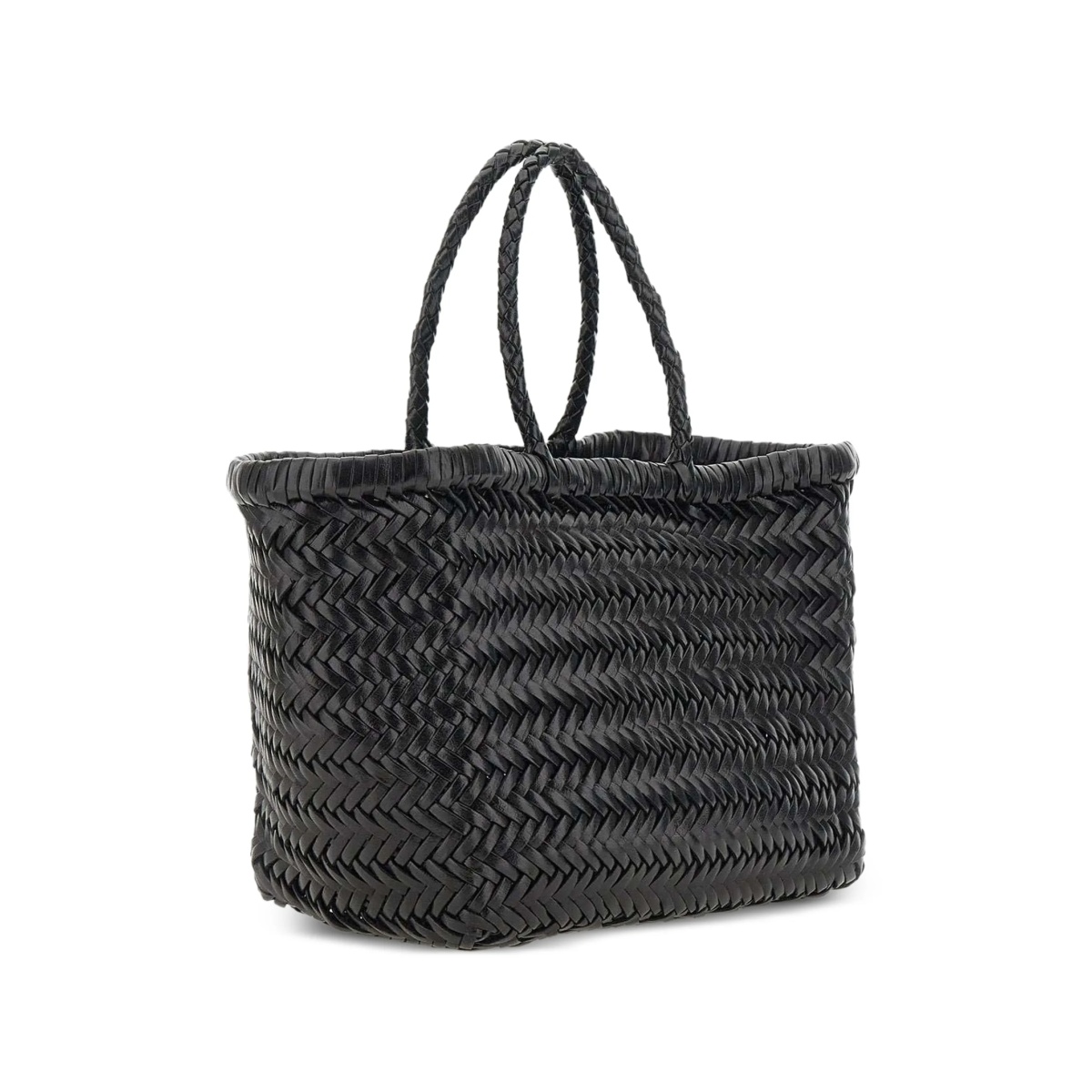 small Triple Jump woven leather tote bag - Img 3