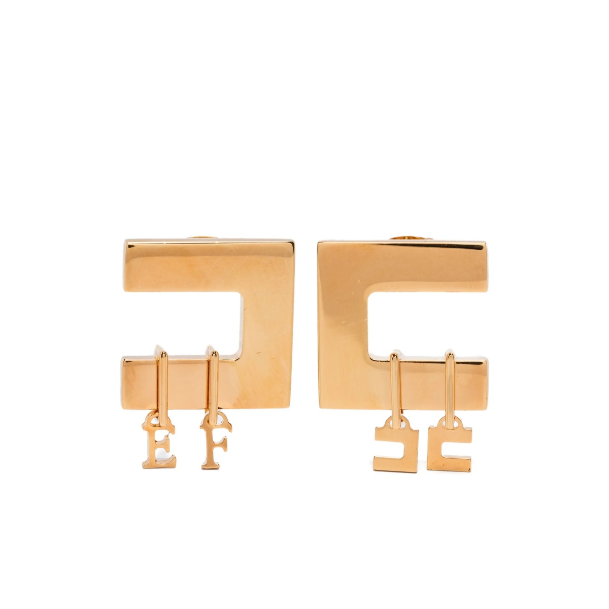 square-frame earrings