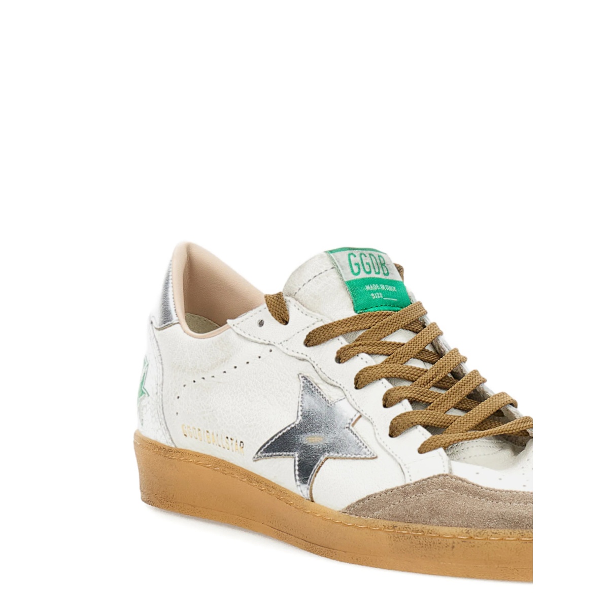 star-applique leather sneakers - Img 4
