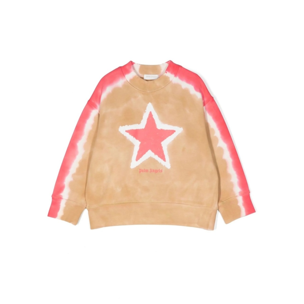 star tie-dye print sweatshirt