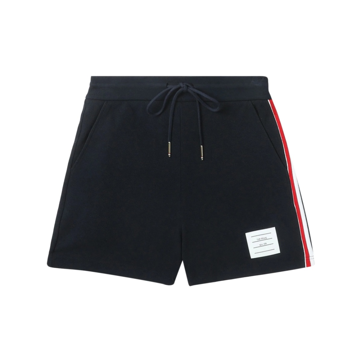 stripe-detail piqué-weave shorts