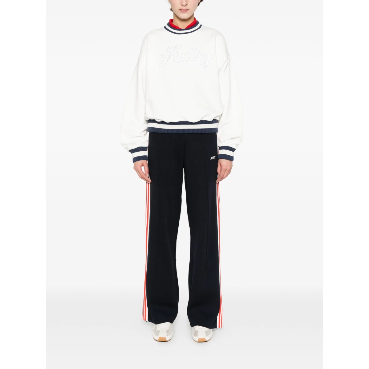 striped logo sweatshirt - Img 2