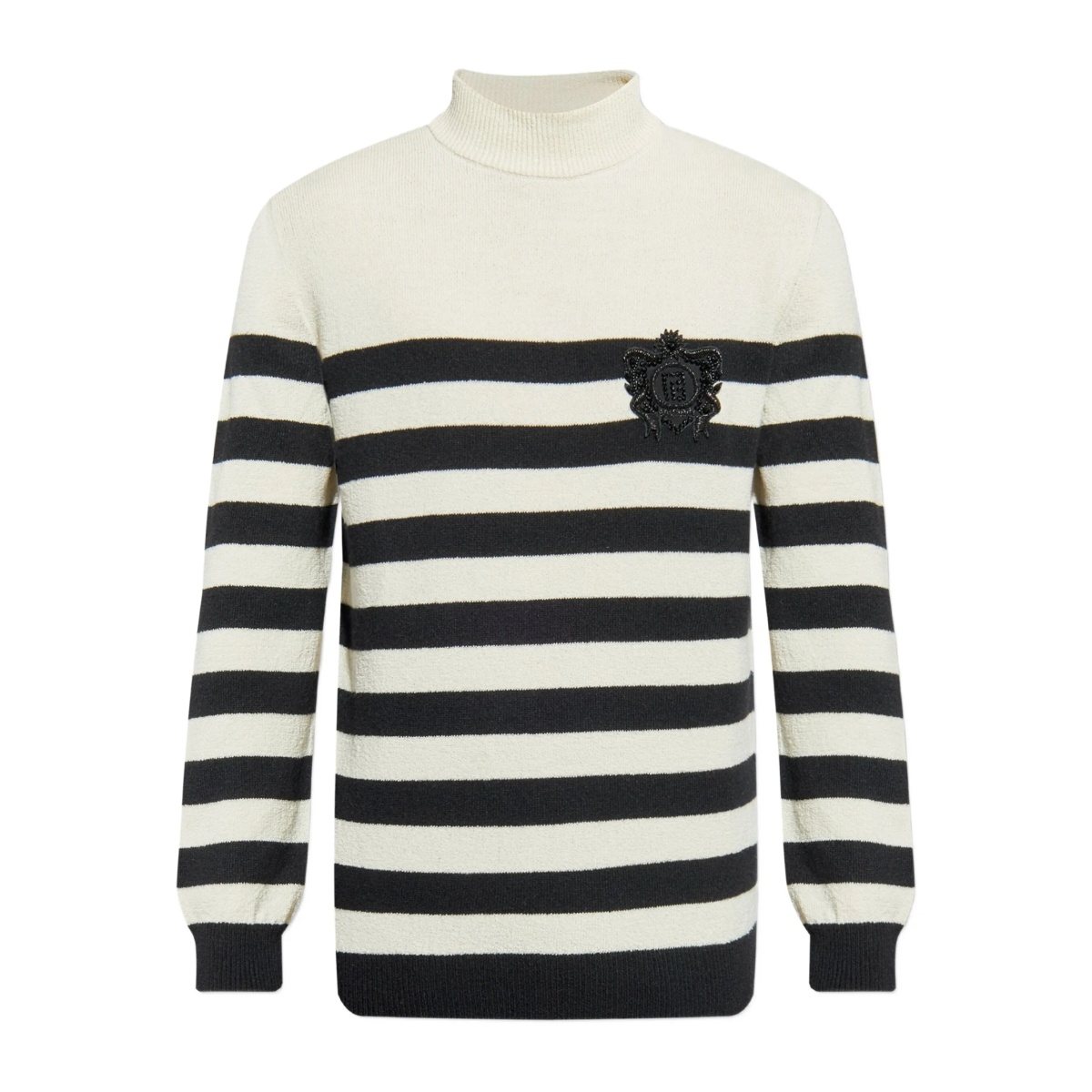 striped-pattern sweater