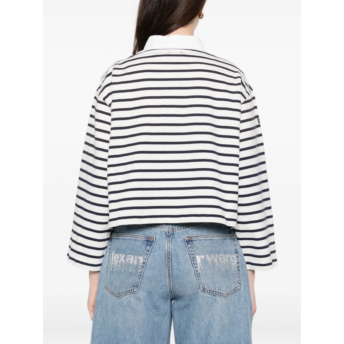 striped-pattern sweatshirt - Img 4