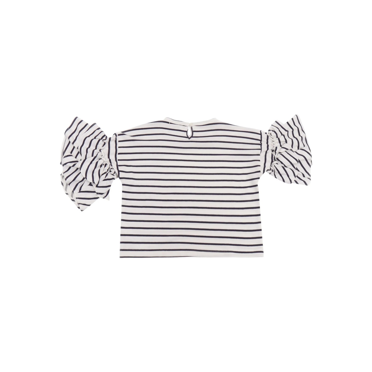 striped ruffled T-shirt - Img 2