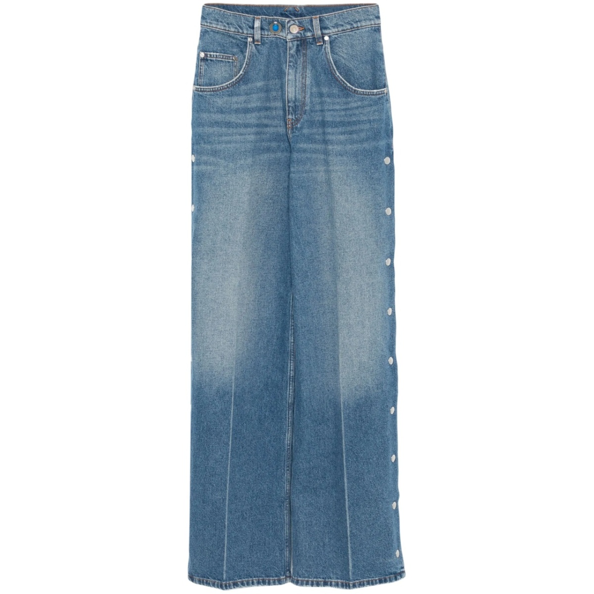 stud-embellished jeans