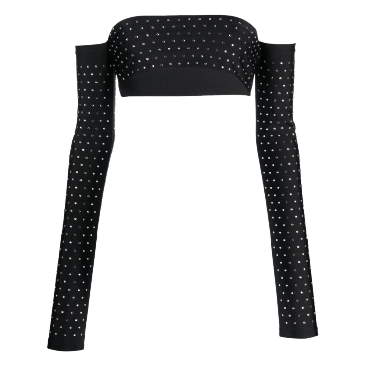 studded off-shoulder top