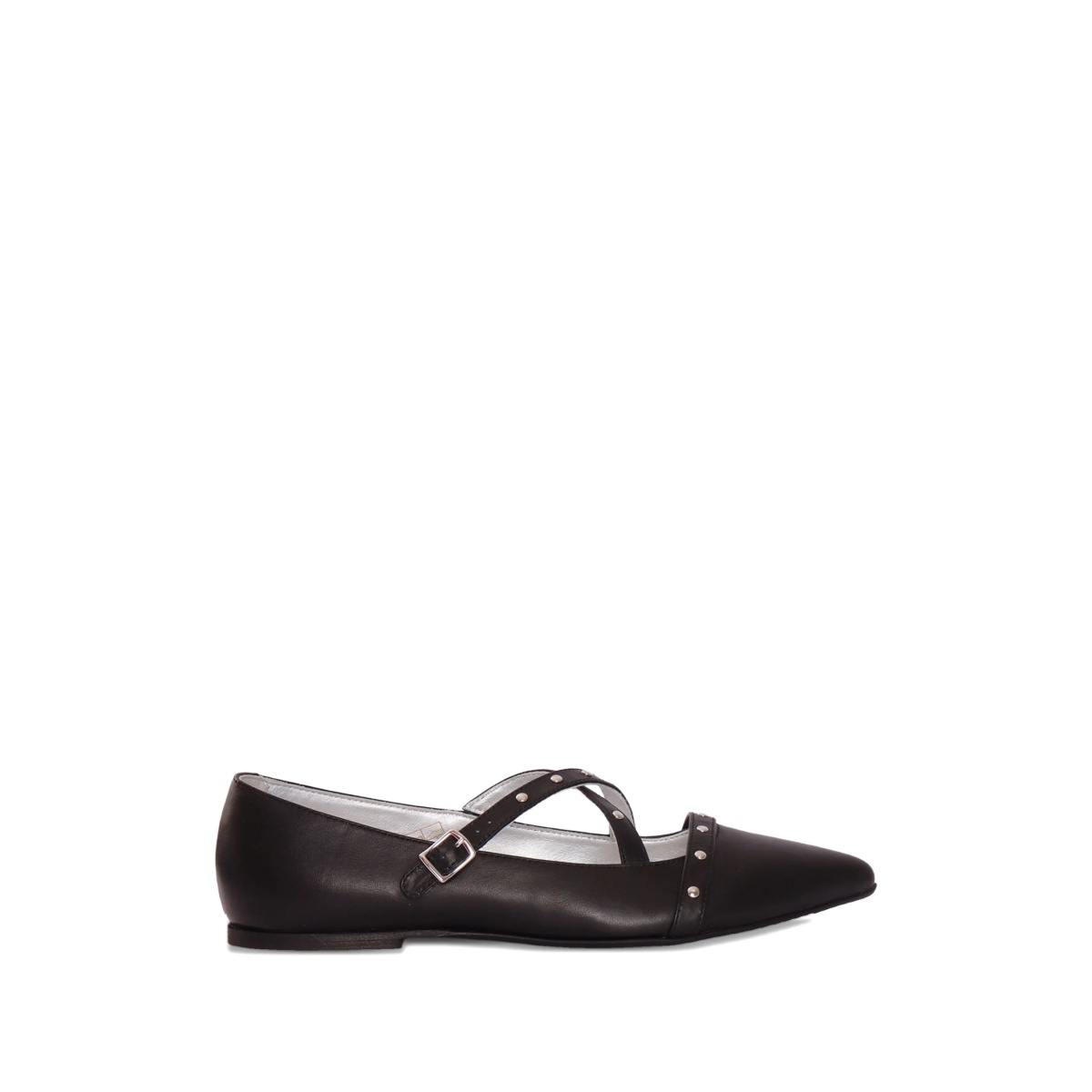 studded-strap ballet flats - Img 2