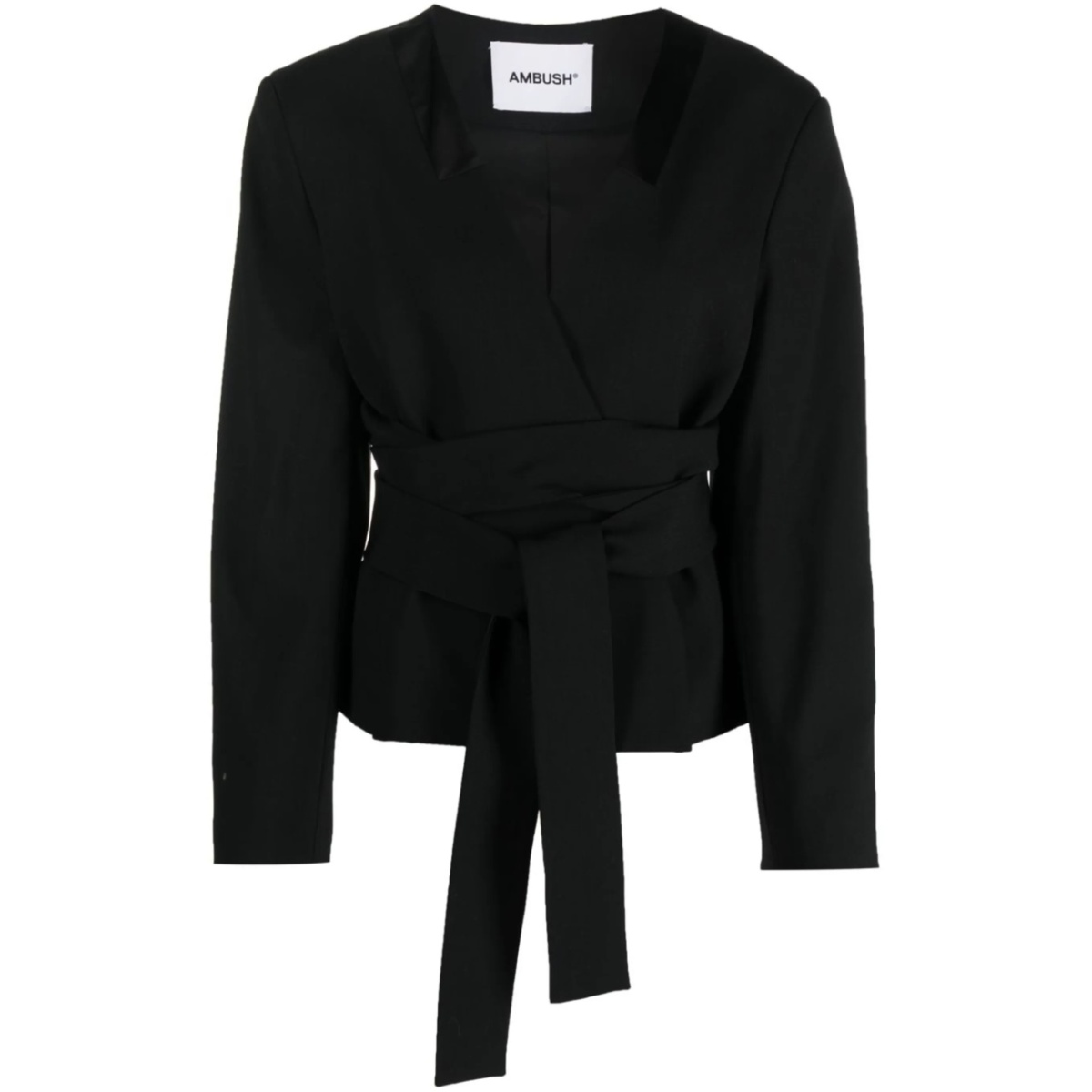 tailored tie-waist blazer